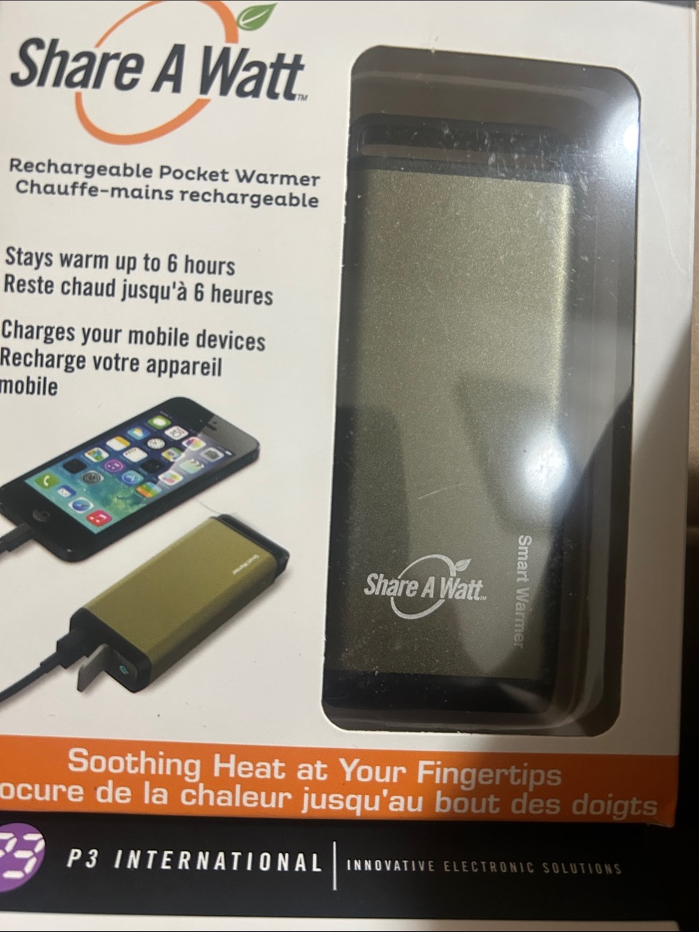 Rechargeable Pocket Warmer - Olive Green